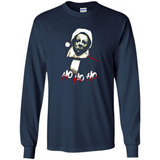 Santa Michael Myers Ho Ho Ho Merry Christmas Sweatshirt - Long Sleeve T-Shirt