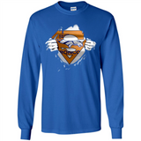 Denver Broncos And Superman Fans - Long Sleeve T-Shirt