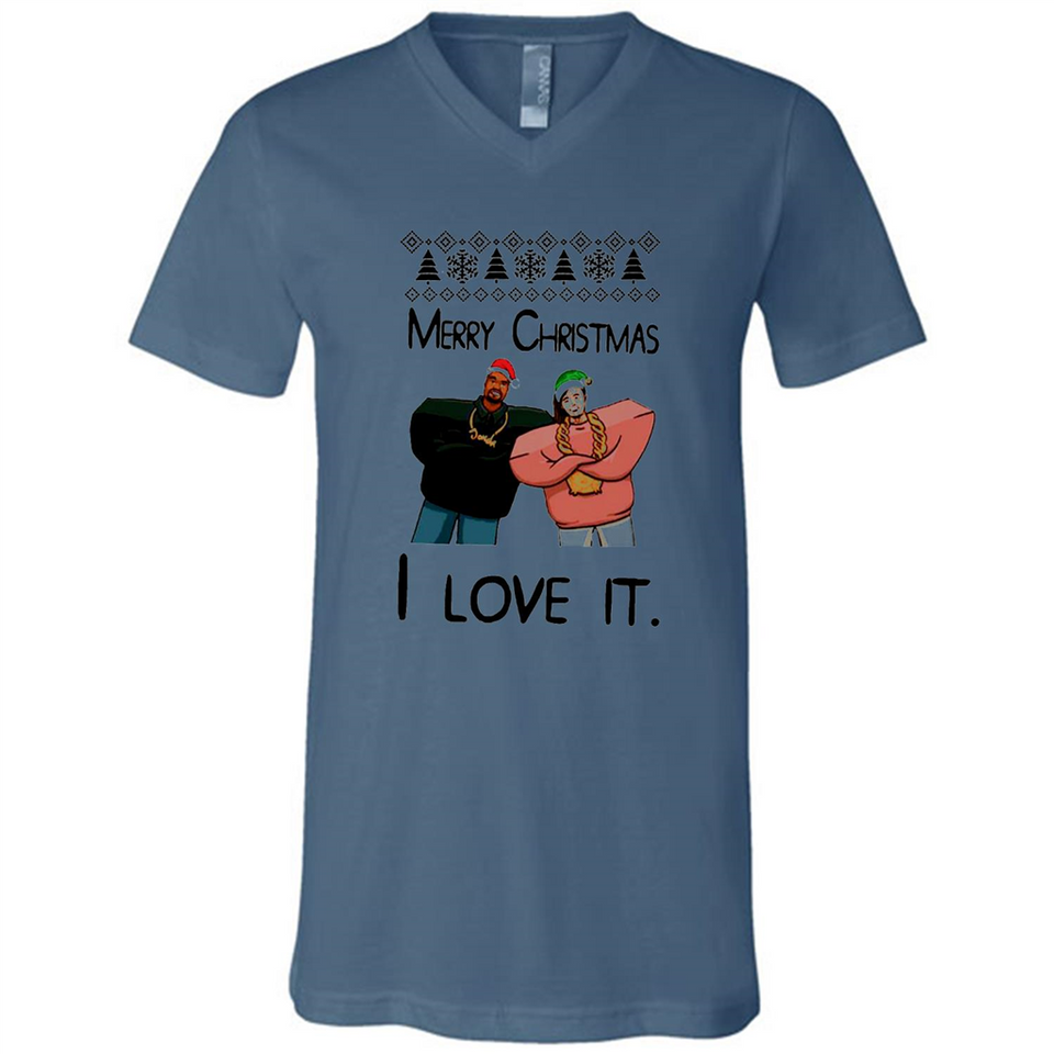 Drake Merry Christmas I love it sweatshirt PINGPONG - Canvas Unisex V-Neck