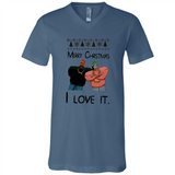 Drake Merry Christmas I love it sweatshirt PINGPONG - Canvas Unisex V-Neck