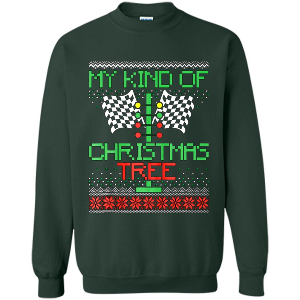Funny Drag Racing Ugly Christmas Holiday Tree PING PONG