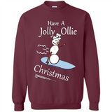Snowman Snowboarder Tshirt Have Jolly Ollie Christmas