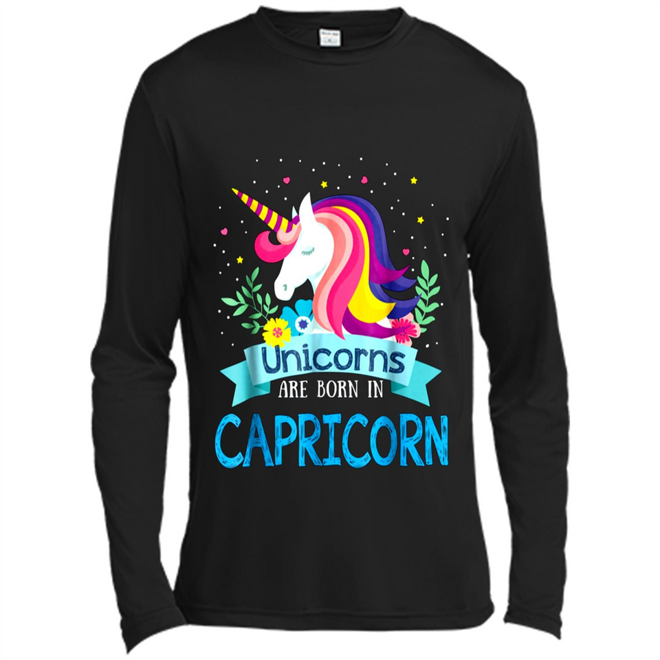 Unicorns are born in Capricorn Birthday Rainbow Gift Custom Ultra Cotton