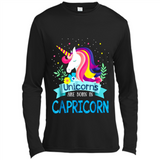 Unicorns are born in Capricorn Birthday Rainbow Gift Custom Ultra Cotton