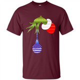 Grinch Holding American Flag ornament Christmas