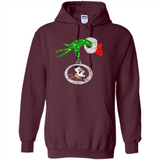 Amazing Florida State Seminoles Glitter Grinch Monogram Ornament Christmas Gift - Hoodie