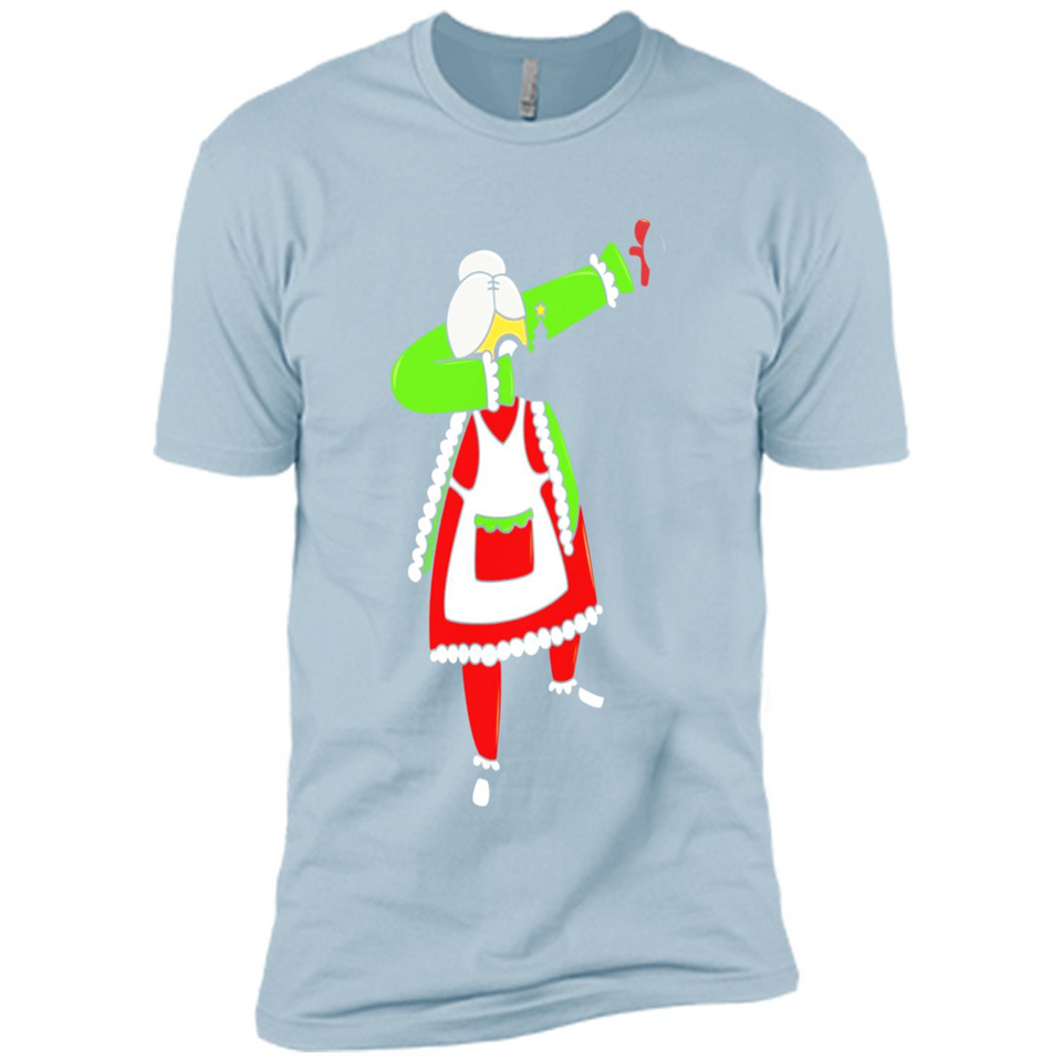 Funny Dabbing Mrs. Santa Claus Christmas Dab - Premium Short Sleeve T-Shirt