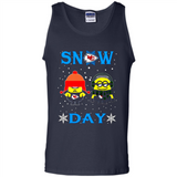 Snow Day Shirt For Kansas City Chiefs Vs Minion Fans Cotton pingpong