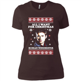 All I want for Christmas is Dean Winchester sweater - Ladies' Boyfriend T-Shirt