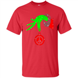 Christmas The Grinch Hand Holding Hippie Ornament - Shirt