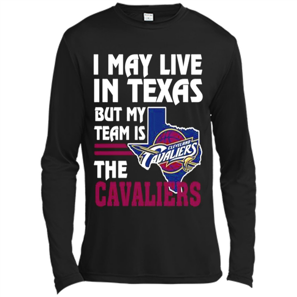 I May Live In Texas But My Team Is The Cavaliers - Canvas Long Sleeve T-Shirt