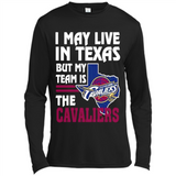 I May Live In Texas But My Team Is The Cavaliers - Canvas Long Sleeve T-Shirt