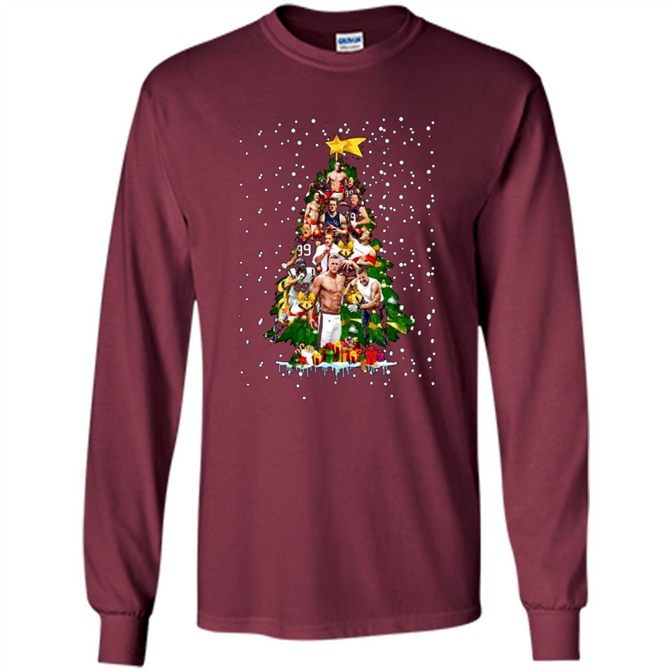 J.J. Watt Christmas Tree ugly sweater PINGPONG