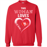 This Woman love 49ers NFL football team - Sweatshirt