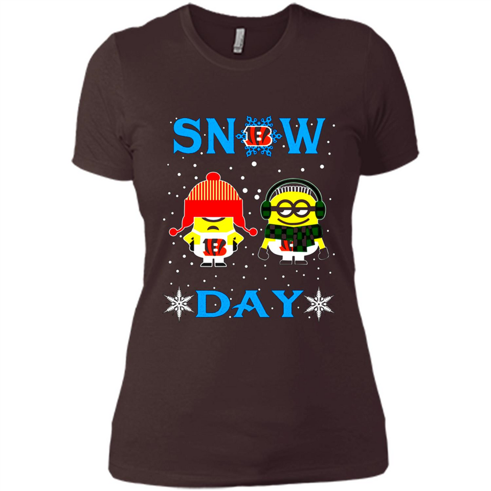 Snow Day Shirt For Cincinnati Bengals Vs Minion Fans pingpong