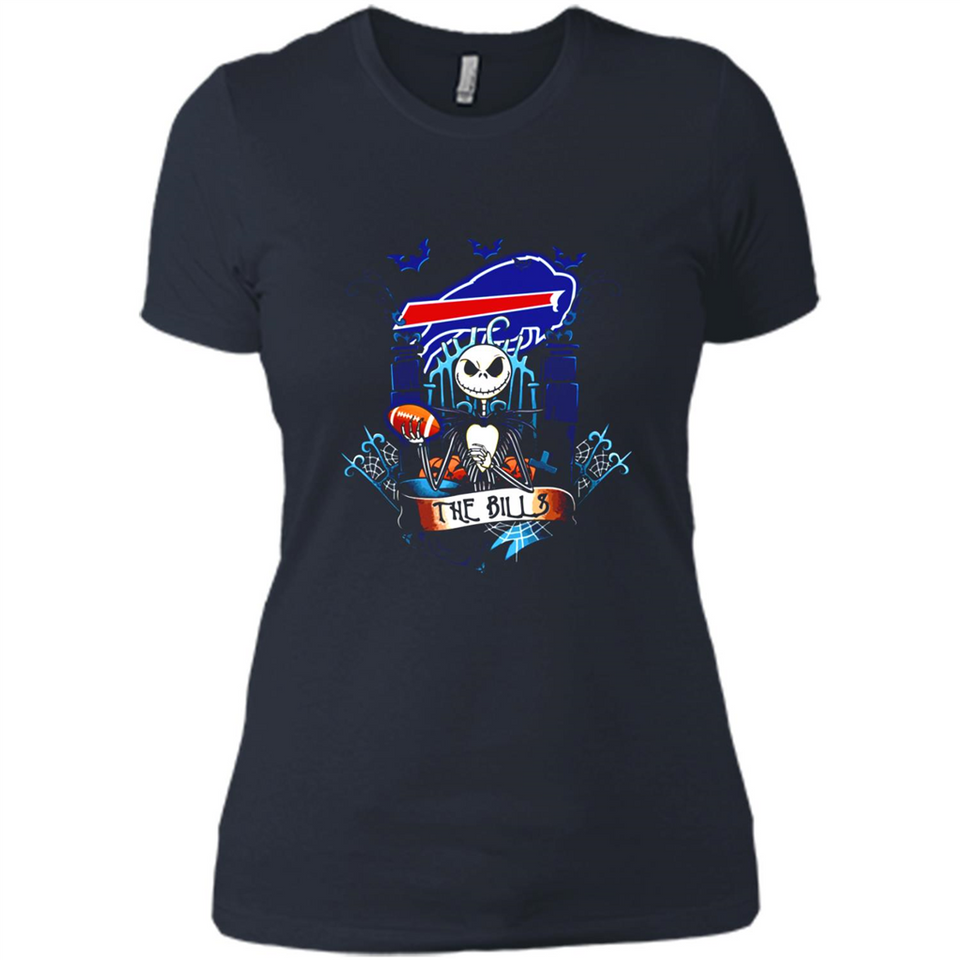 Buffalo Bills Halloween The Nightmare Before Christmas - Ladies' Boyfriend T-Shirt