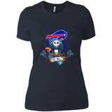 Buffalo Bills Halloween The Nightmare Before Christmas - Ladies' Boyfriend T-Shirt
