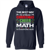Math Teacher Christmas Shirt Christmas Cheer - Hoodie