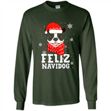 Feliz Navidog Boston Terrier Dog Ugly Xmas Sweater PING PONG