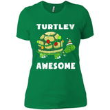 Turtley Awesome - Ladies' Boyfriend T-Shirt