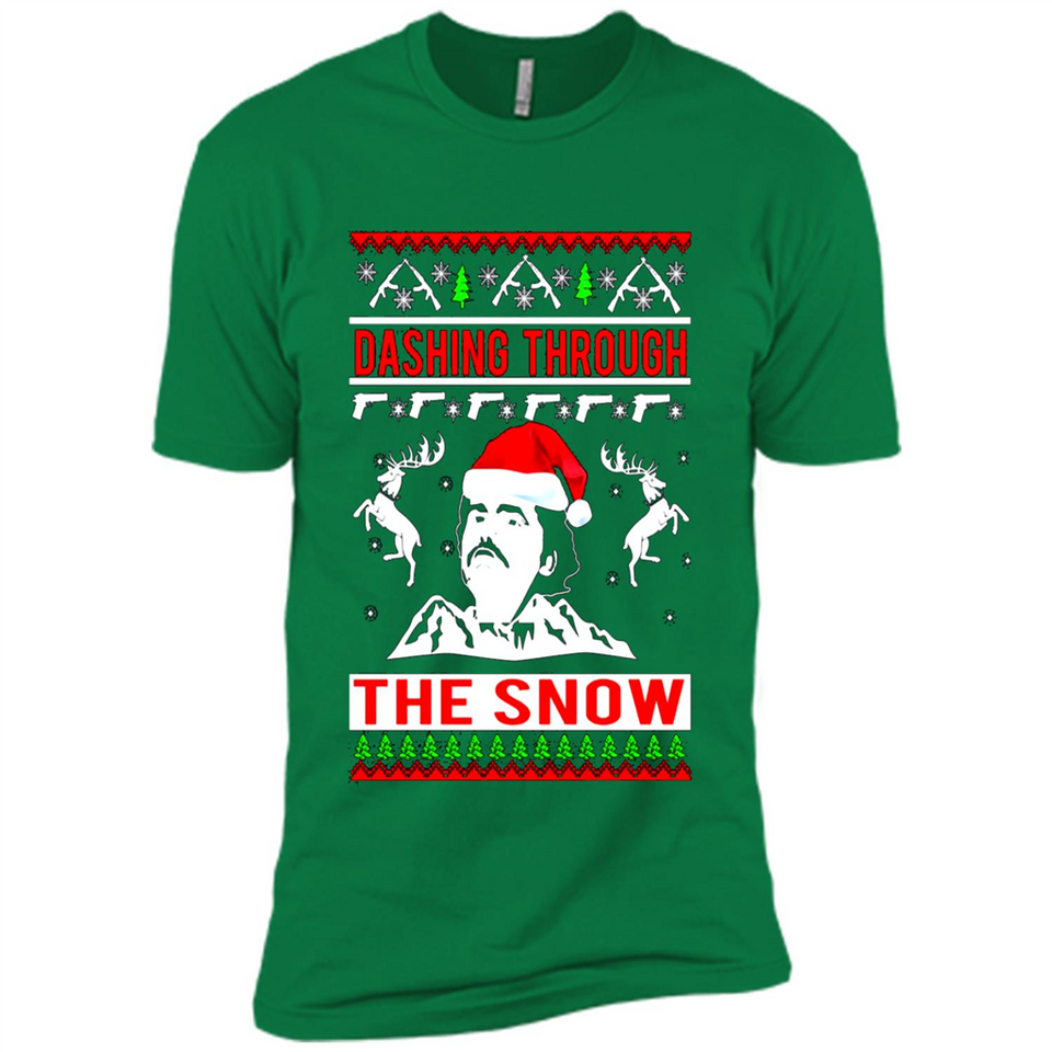Narcos dashing through the snow Christmas sweatshirt PINGPONG
