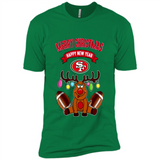 San Francisco 49ers NFL Reindeer Funny Merry Christmas And Happy New Year