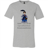 Mary Poppins Clipart You Can Just Supercalifuckilistic Kissmyassadocious MERCHCUTE - Canvas Unisex T-Shirt