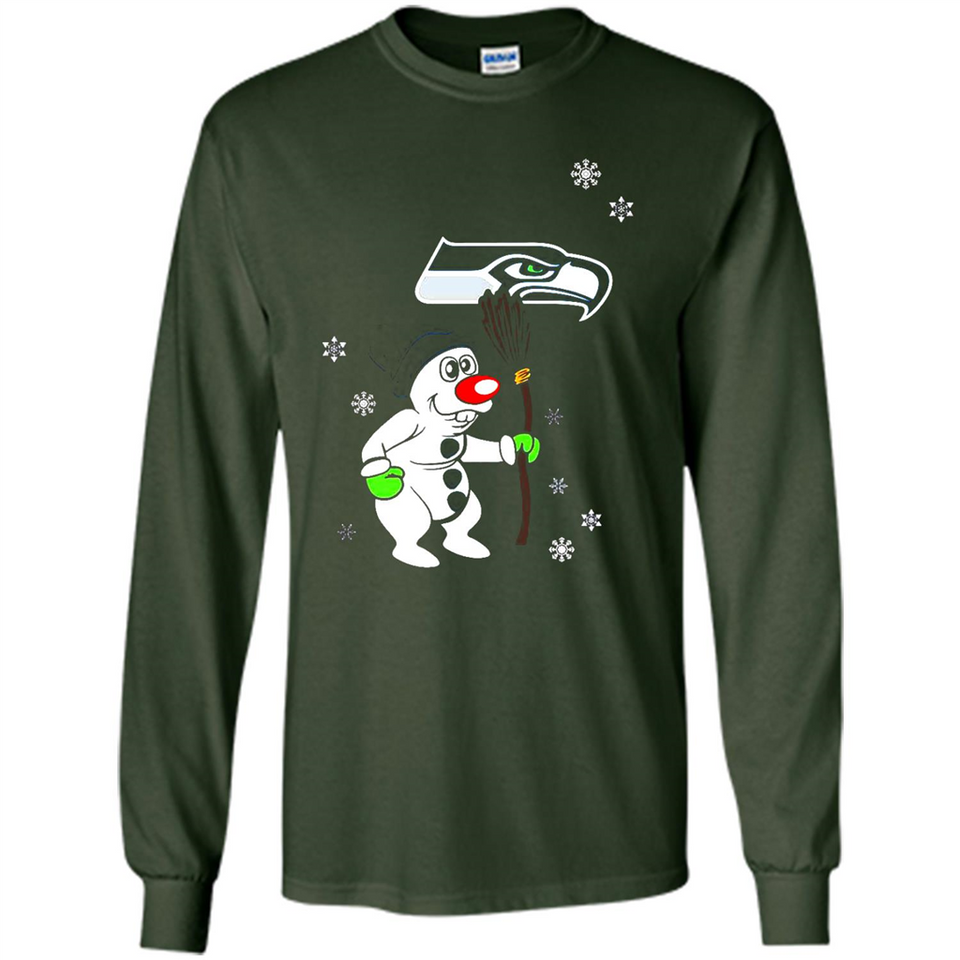 Seattle Seahawks Snowman