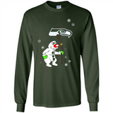 Seattle Seahawks Snowman