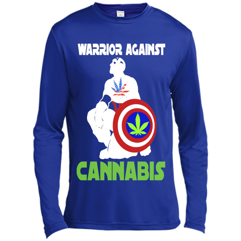 warrior against cannabis - Canvas Long Sleeve T-Shirt