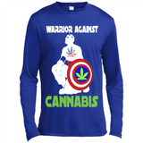 warrior against cannabis - Canvas Long Sleeve T-Shirt