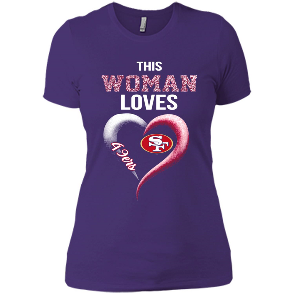 This Woman love 49ers NFL football team - Ladies' Boyfriend T-Shirt