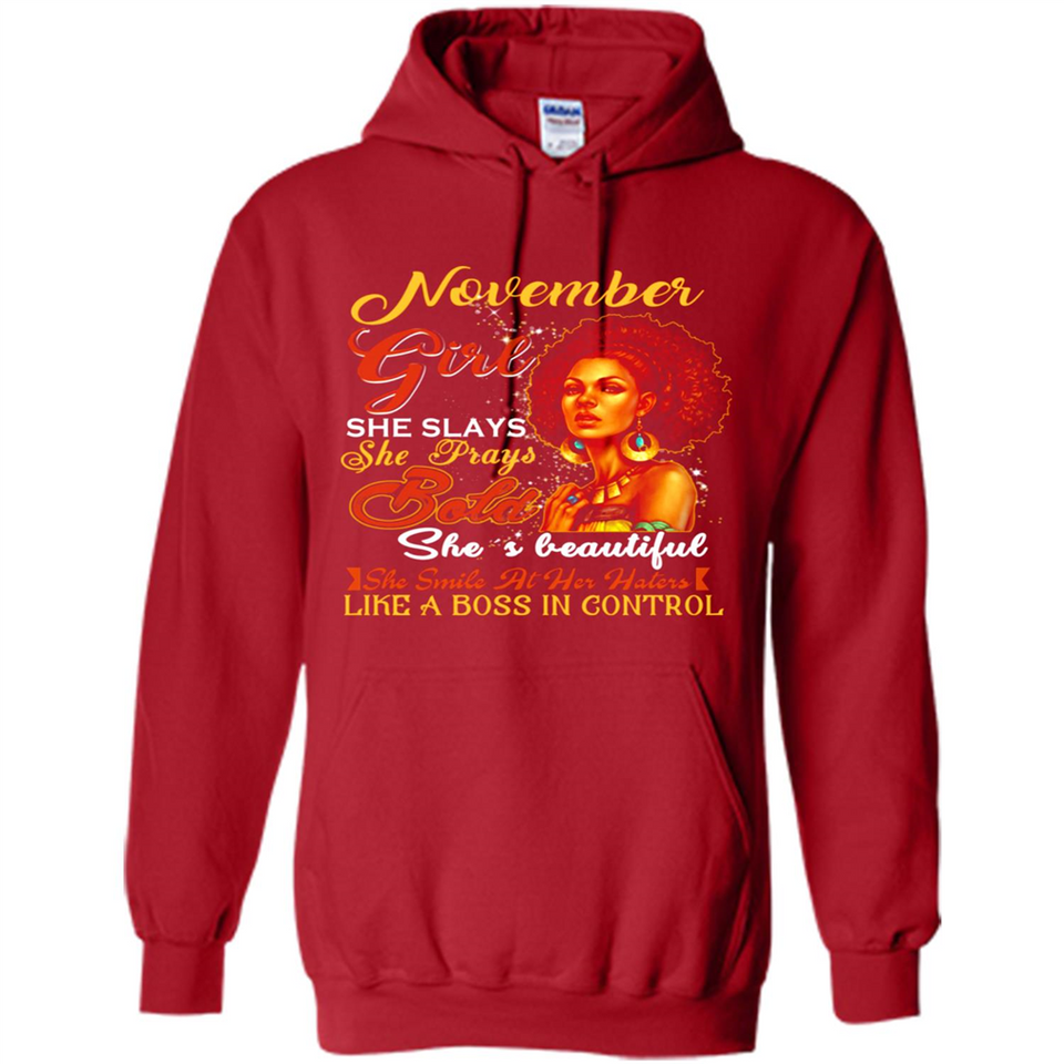November Girl She Slays She Prays Beautiful Birthday PINGPONG