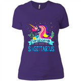 Unicorns are born in Sagittarius Birthday Rainbow Custom Ultra Cotton