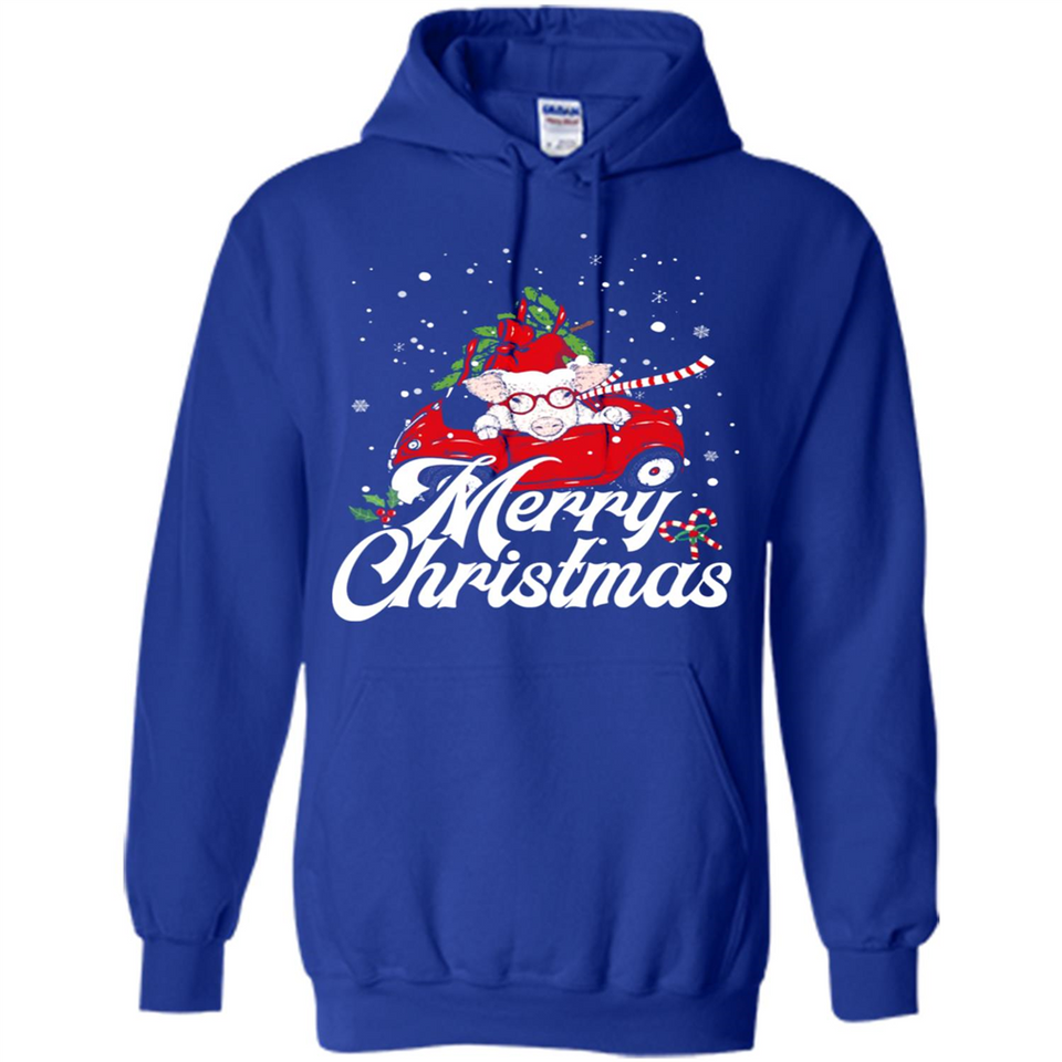 Merry Christmas Pig s - Hoodie