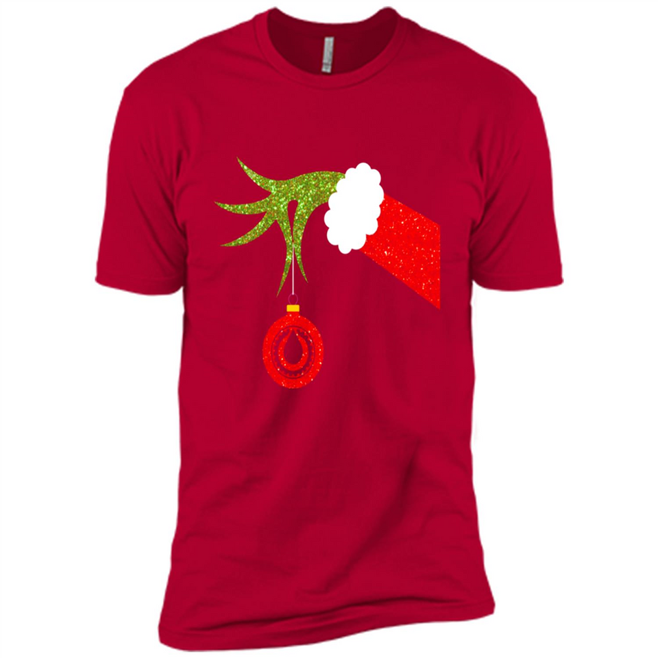 Funny Grinch Hand Holding Oiler Ornament Christmas PING PONG