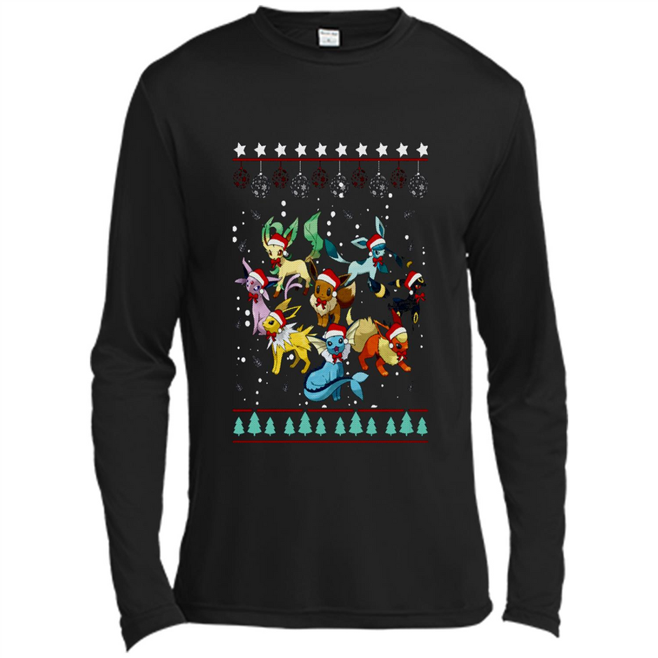 Pokemon Eeveelutions Ugly Christmas Sweater Perfect Christmas PINGPONG