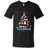 Christmas Ugly Sweater Animal Tree Pine Merry Christmas - Men's V-Neck