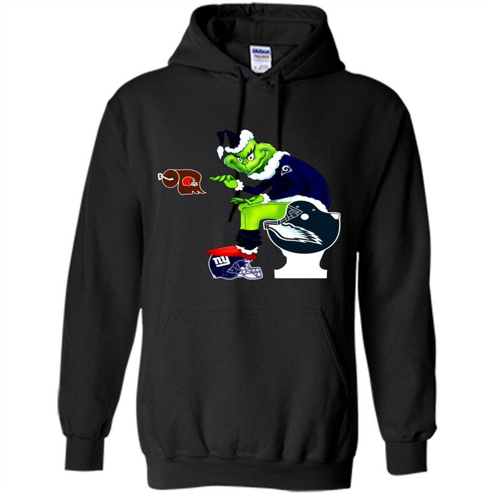 Los Angeles Rams Toilet Grinch Santa Claus Football Fan PINGPONG