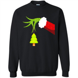 Funny Grinch Hand Holding Christmas Tree Ornament Christmas PING PONG