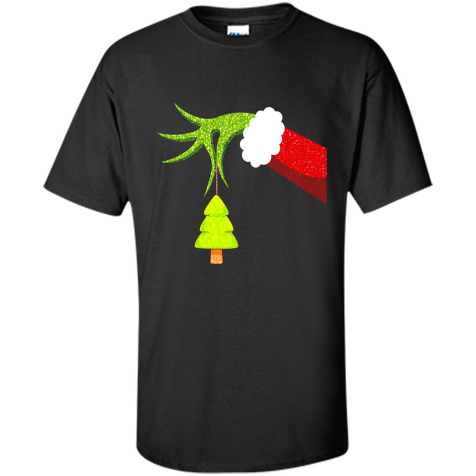 Funny Grinch Hand Holding Christmas Tree Ornament Christmas PING PONG