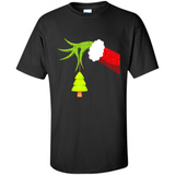 Funny Grinch Hand Holding Christmas Tree Ornament Christmas PING PONG