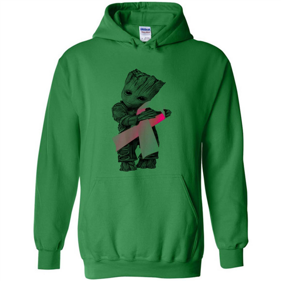 Groot Hug Breast Cancer - Hoodie