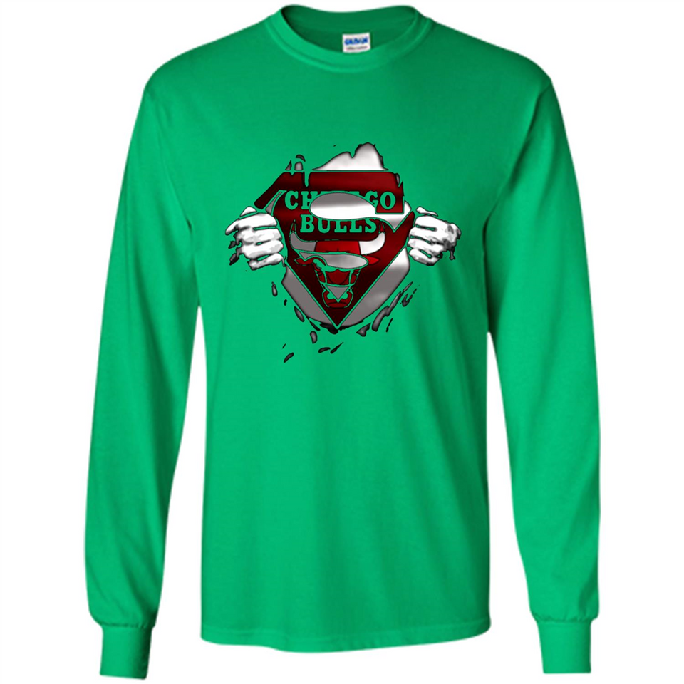 Chicago Bulls And Superman Fans - Long Sleeve T-Shirt