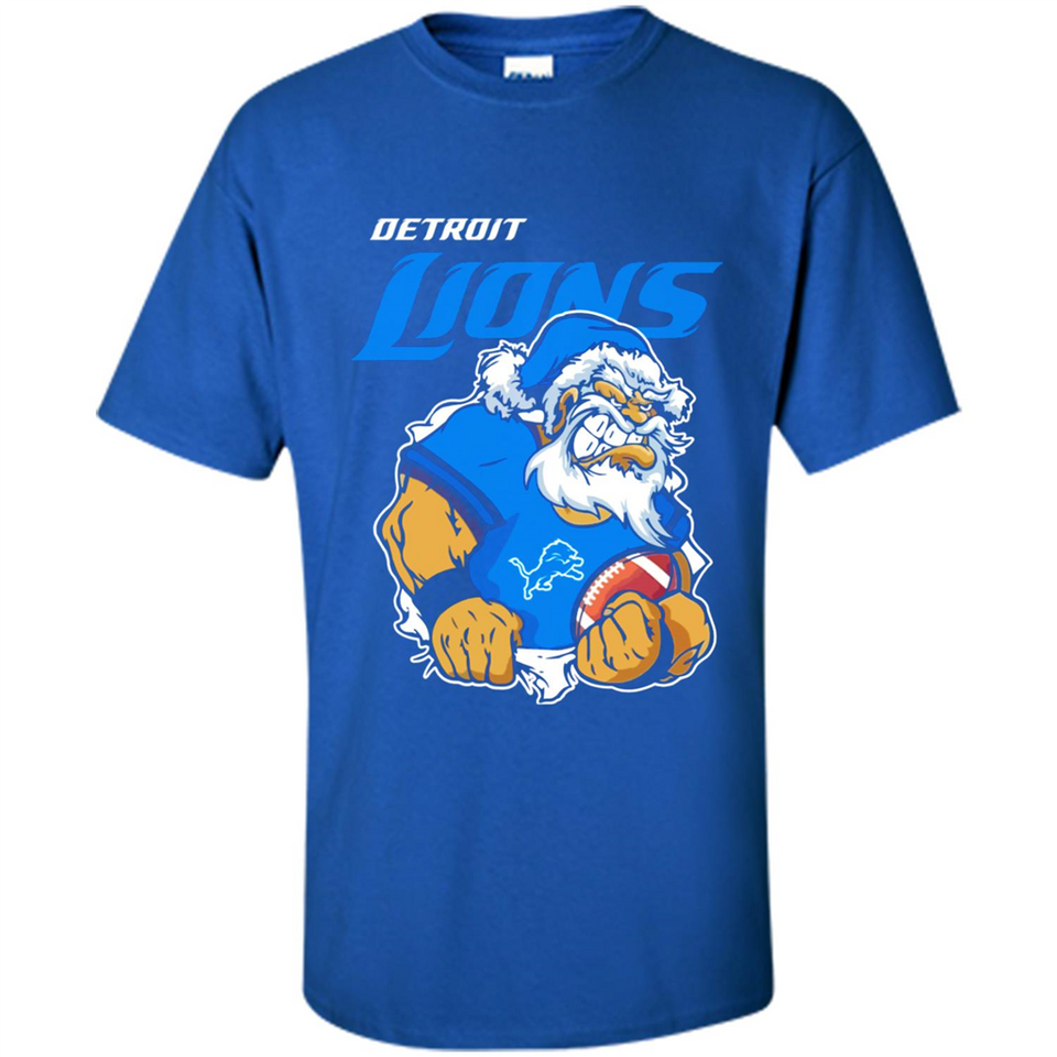 Grumpy Santa Claus Detroit Lions Football Team PINGPONG