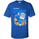 Grumpy Santa Claus Detroit Lions Football Team PINGPONG