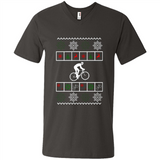 Christmas Ugly Sweater Best Cycling Ugly Christmas Sweater - Men's V-Neck