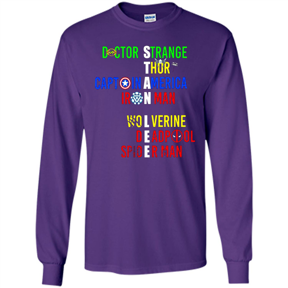 RIP Stan Lee Doctor Strange Thor Caption America Iron Man Shirt PINGPONG - Long Sleeve T-Shirt