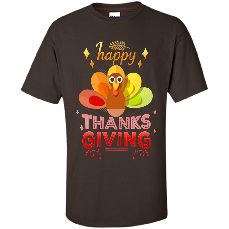 Happy Thanksgiving Turkey Day Colorful Cute