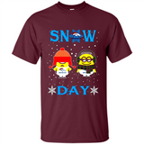 Snow Day Shirt For Denver Broncos Vs Minion Fans pingpong